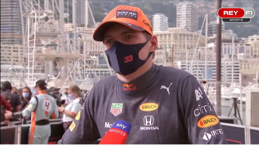 Max Verstappen bij Sky Sports na zege Monaco Grand Prix