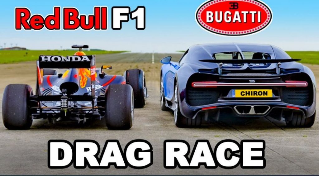 Bugatti Chiron vs Red Bull RB7 F1