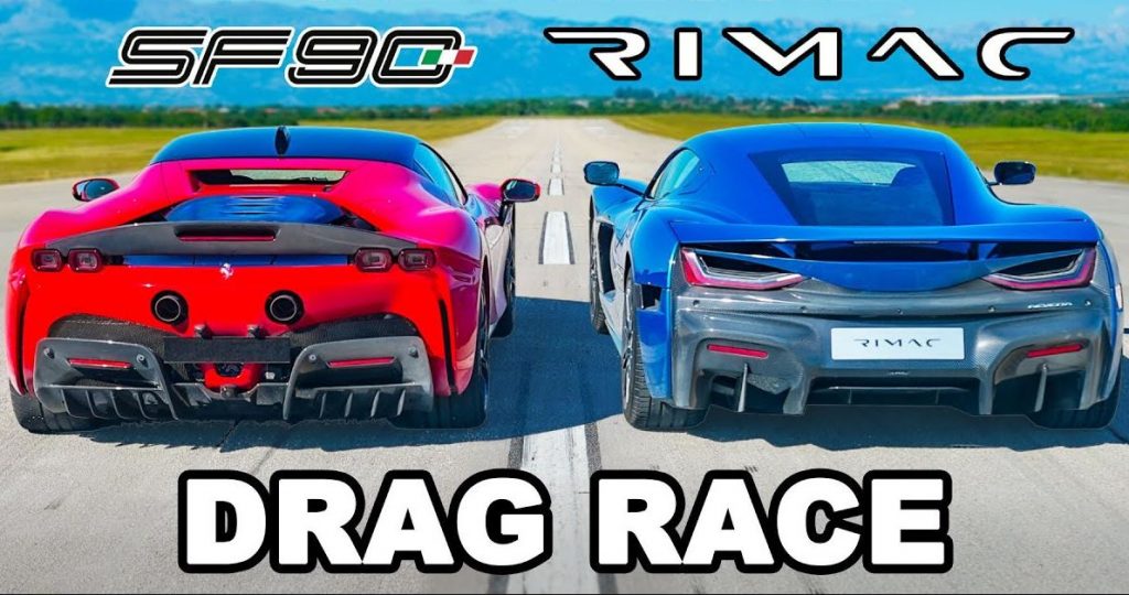 Ferrari SF90 Stradale vs nieuwe Rimac Nevera!