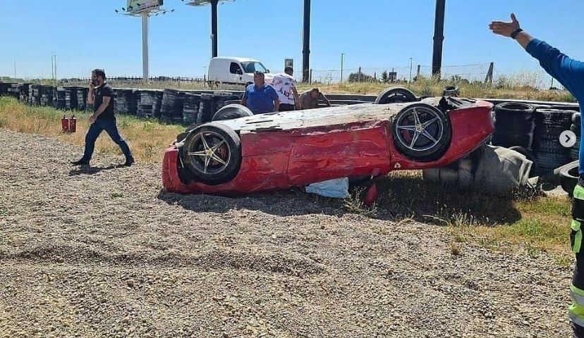 Ferrari 458 Crash