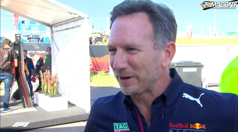 Christian Horner reageert op Dutch Grand Prix