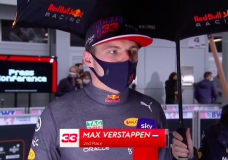 Max Verstappen reageert op knappe P2 in GP Rusland