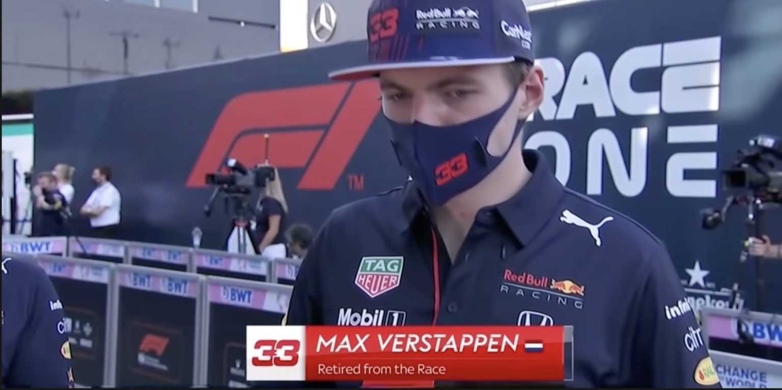 Max reageert op zijn crash met Hamilton