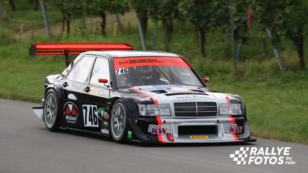 Mercedes 190 Judd V8 in Oberhallau Hillclimb