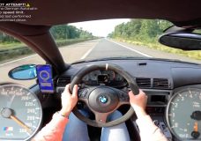 BMW M3 met 5.0 V10 op de Autobahn