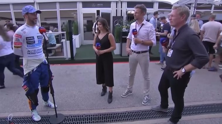Ricciardo interview USGP Sky sports