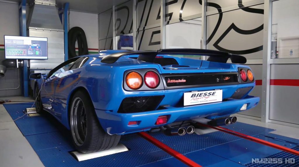 Lamborghini Diablo SV op de Rollenbank