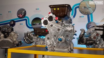 Cosworth maakte een 1-cilinder schaalmodel van hun F1 V10-motor
