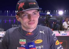 Max Verstappen reageert op duel met Leclerc in Jeddah