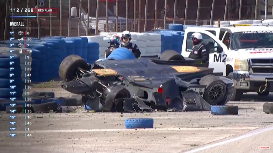 Toyota GR010 Hybrid crasht twee keer in één ronde op Sebring