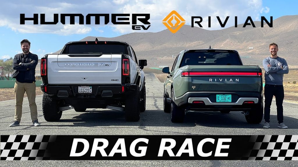 Dragrace Rivian Hummer