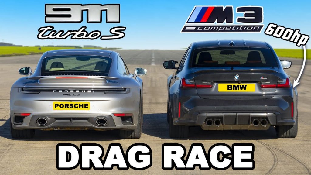 Dragrace BMW M3 Porsche 911