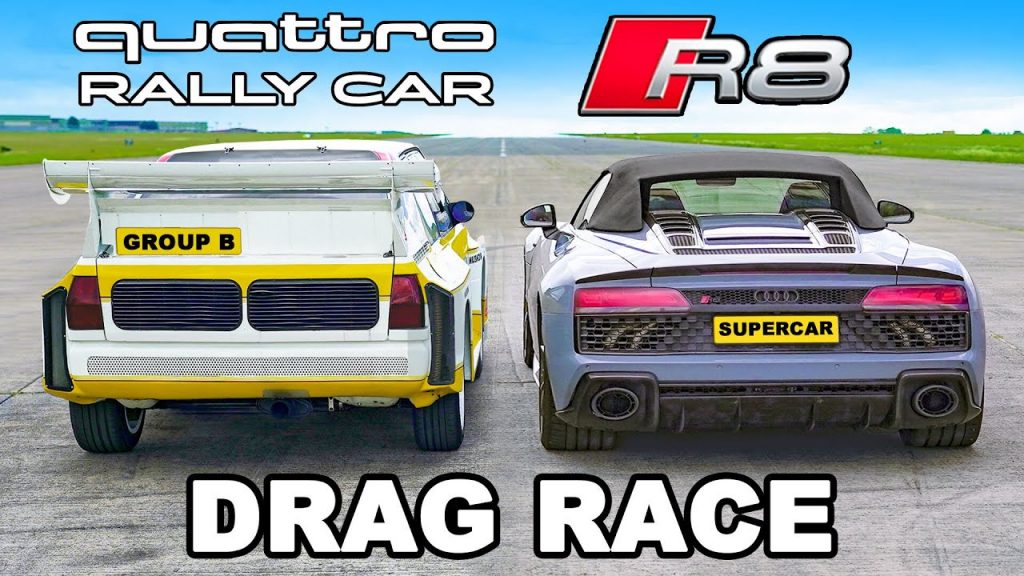 Audi Quattro S1 vs Audi R8 V10