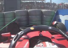 Onboardradio van Charles Leclerc tijdens crash in French GP