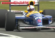 Sebastian Vettel in de Williams FW14B V10