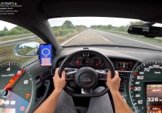 Audi RS6 V10 haalt 335 km:h op de Autobahn