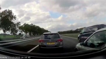 Clio en dashcammer halen gevaarlijke toeren uit op A58