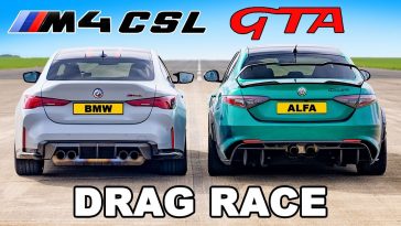 Dragrace_ BMW M4 CSL vs Alfa Romeo Giulia GTAm