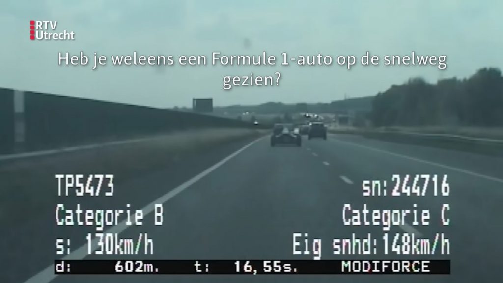 Politie denkt dat BAC Mono een Formule-auto is op de A27