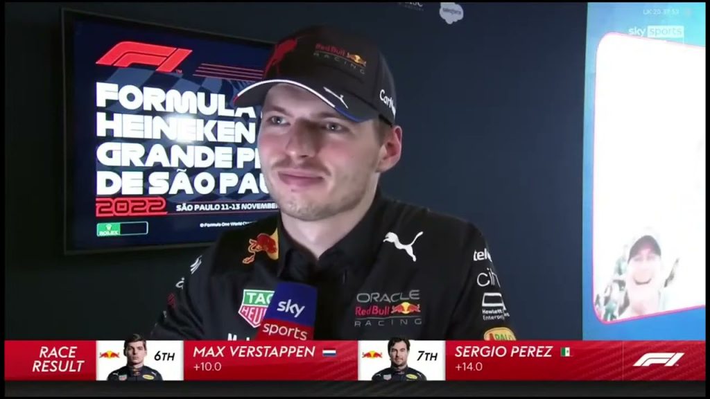 Verstappen reageert op negeren teamorder in GP Brazilië