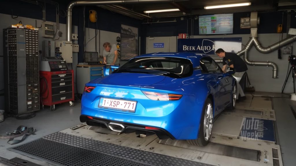 Op de Rollenbank - Alpine A110