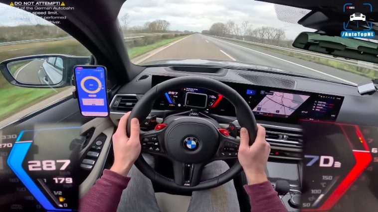 BMW M3 Touring naar topsnelheid van 288 km:h