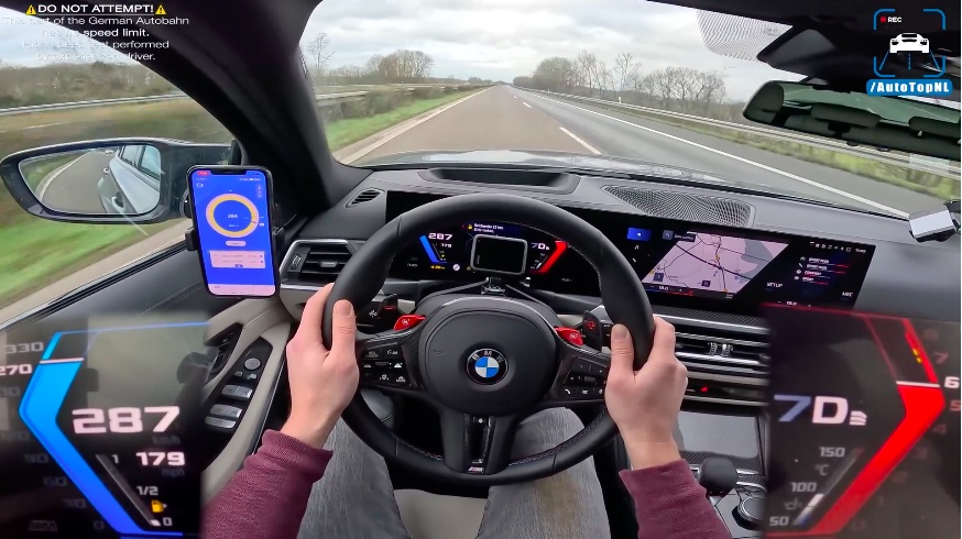 BMW M3 Touring naar topsnelheid van 288 km:h