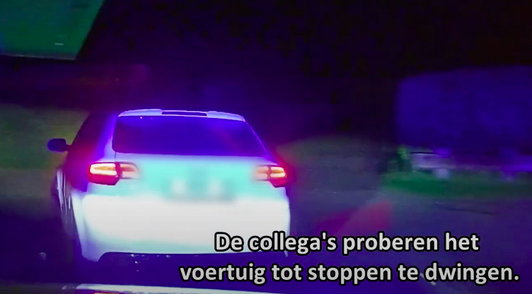 Politie achtervolgt plofkrakers in Audi RS3