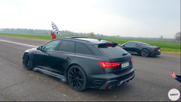 Bestuurder van Audi RS6-R vergeet dat 'R' geen Race mode is