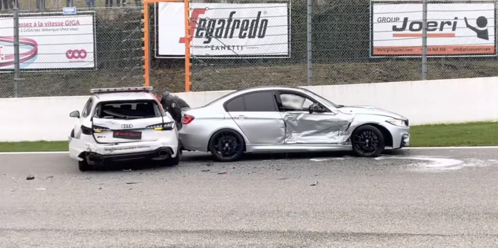 BMW M3 crash