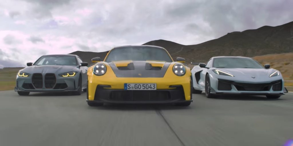 Porsche 992 GT3 RS vs Corvette Z06 & BMW M4 CSL