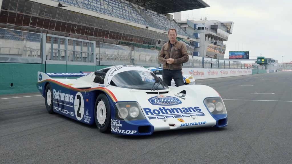 Voormalig Stig test Porsche 962 Rothmans