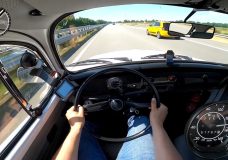 Volkswagen Kever 1600i naar Topsnelheid op Autobahn