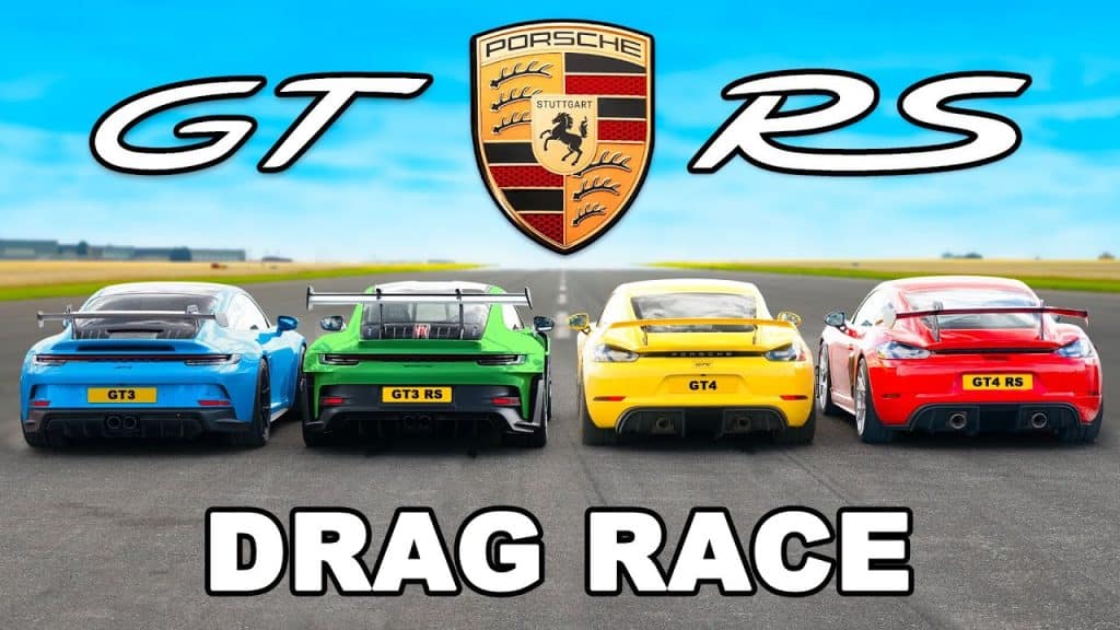 Porsche 911 GT3 RS vs Cayman GT4 RS vs 911 GT3 vs Cayman GT4