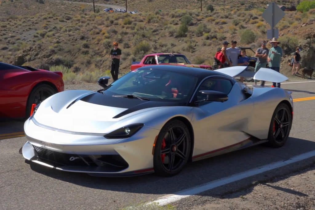 Pininfarina Battista imponeert tijdens de Virginia Hillclimb