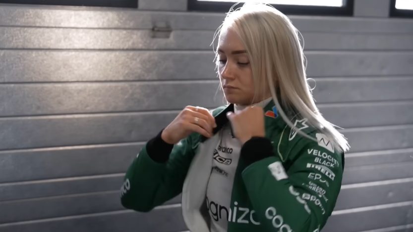 Behind the Scenes bij Jessica Hawkins' Aston Martin F1-test