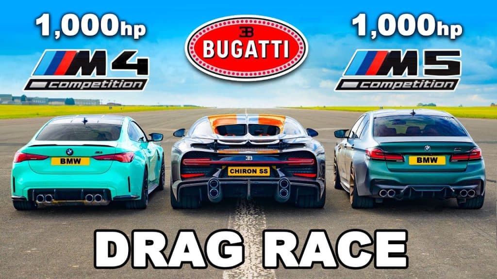 Bugatti Chiron Super Sport vs 1000 pk M4 & M5