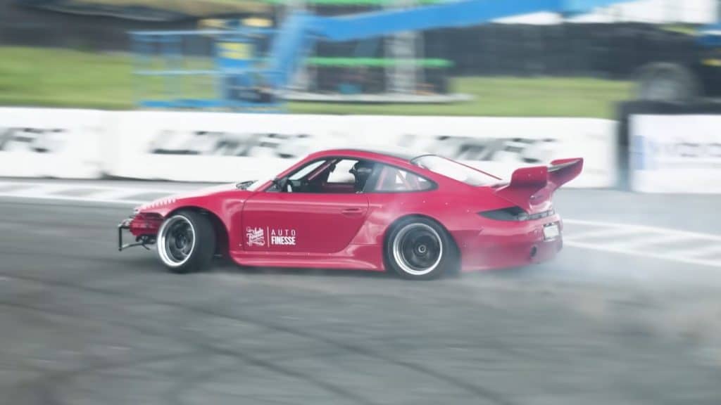 Porsche 911 driftauto heeft een LS V8-motor