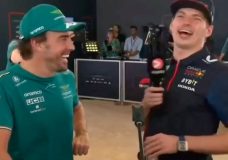 Verstappen interviewt Fernando Alonso na GP Abu Dhabi