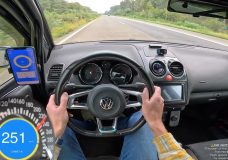 Volkswagen Lupo haalt ruim 250+ kmh op Autobahn