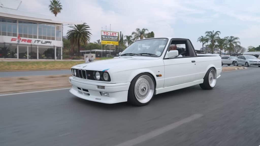 Deze BMW E30 Pick-up is een geinig bakkie