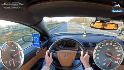 250 kmh op de Autobahn met een Volvo S40