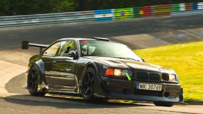 Full carbon BMW E36 is een serieuze Ring Tool