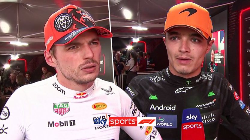 Max Verstappen en Lando Norris reageren op GP Oostenrijk