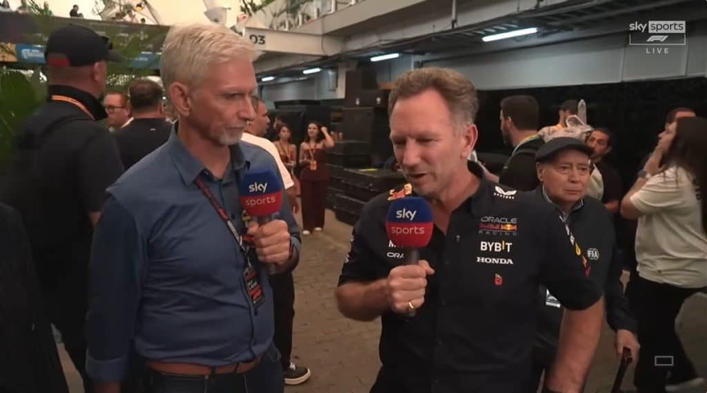 Red Bull-teambaas Horner reageert op zege Verstappen in Brazilië