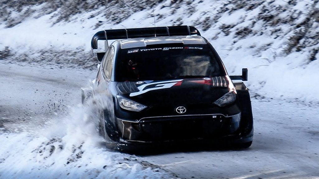 Kalle Rovanperä test de 2025 Non-Hybrid Toyota GR Yaris Rally1