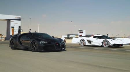 Koenigsegg Jesko Attack vs Bugatti Chiron Super Sport Dragrace