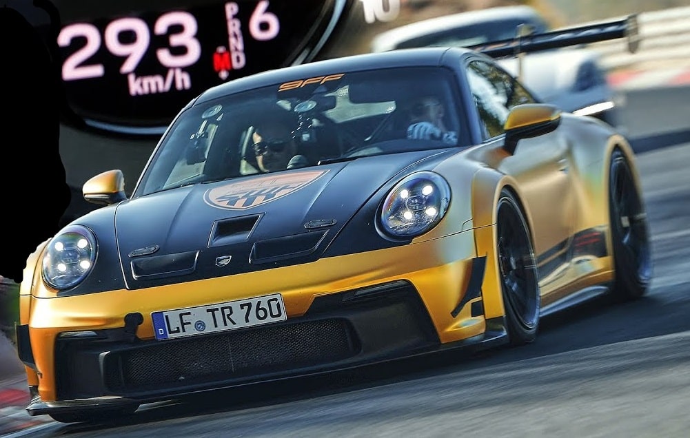 680 pk sterke Porsche 911 GT3 Turbo is bloedsnel op de 'Ring