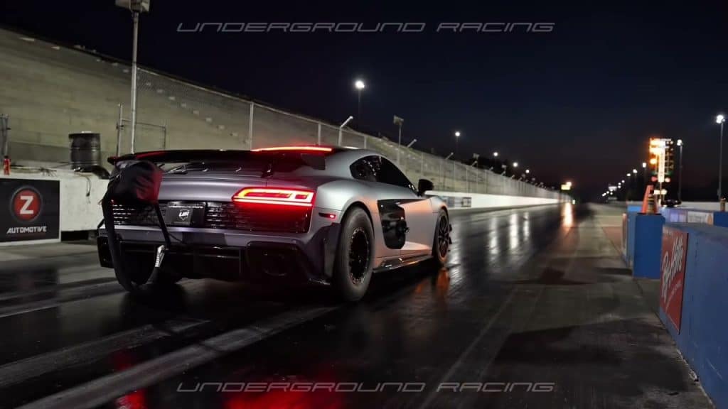 Twin Turbo Audi R8 V10 van UGR breekt 6 sec grens