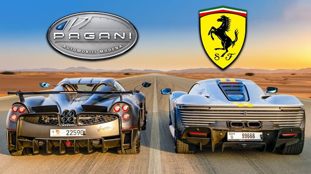 Pagani Huayra BC vs Ferrari SP3